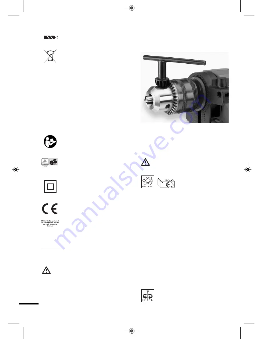 Meister MSB 1050 E Скачать руководство пользователя страница 18