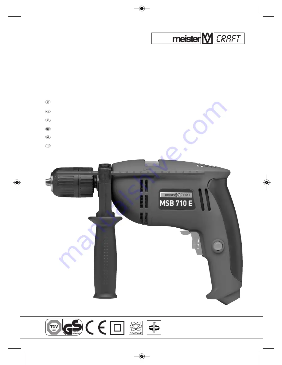 Meister MSB 710 E Translation Of The Original Instructions Download Page 1