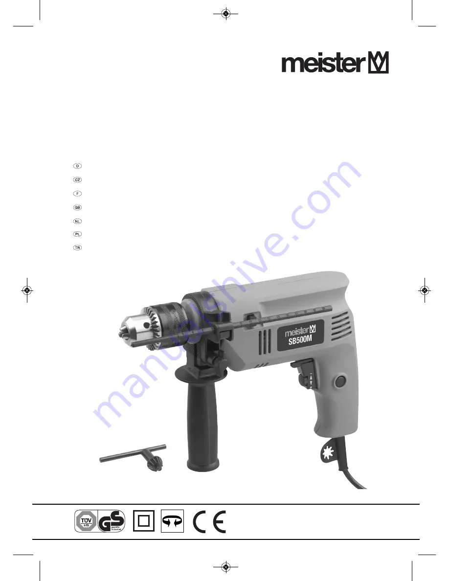 Meister SB500M Translation Of The Original Instructions Download Page 1