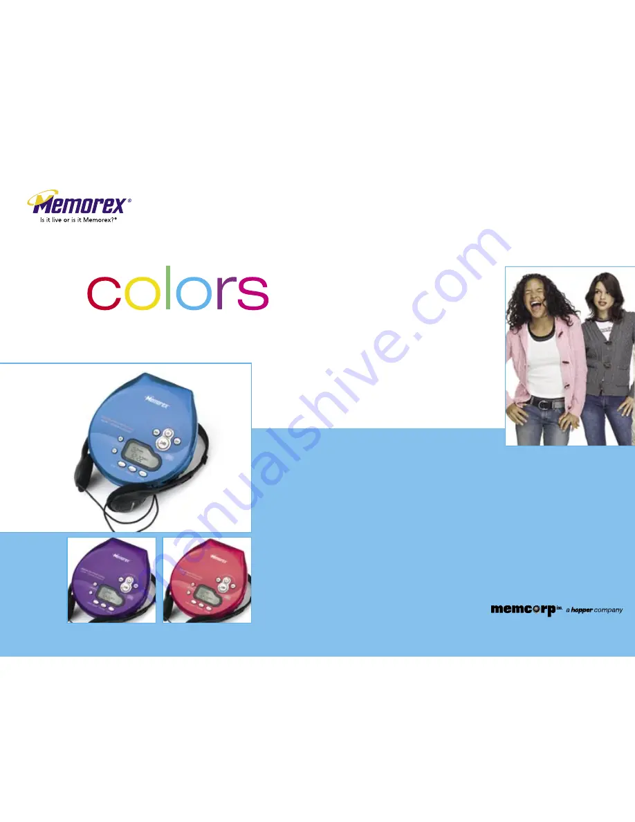 Memorex MD5687 Colors Specifications Download Page 1