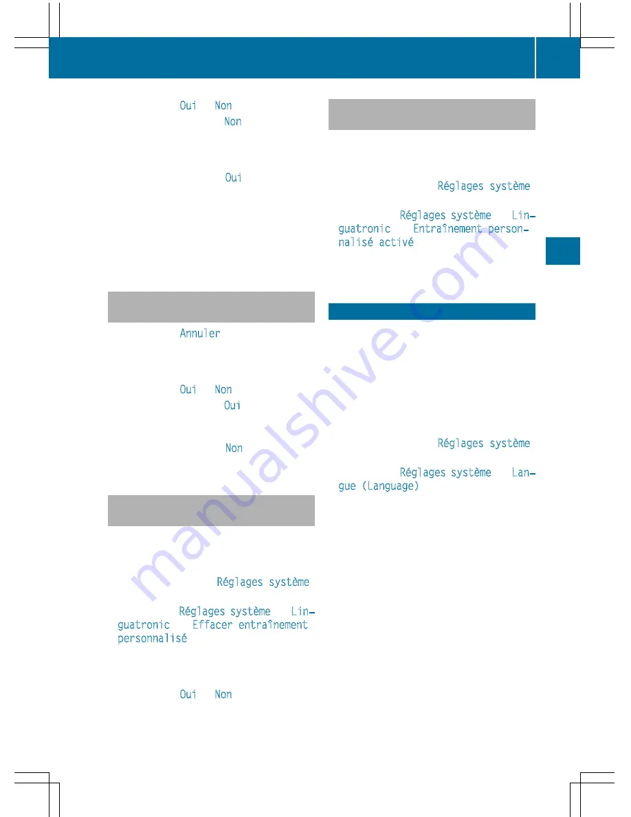 Mercedes-Benz NTG4.5 Bilingual 2015 Operating Instructions Manual Download Page 105