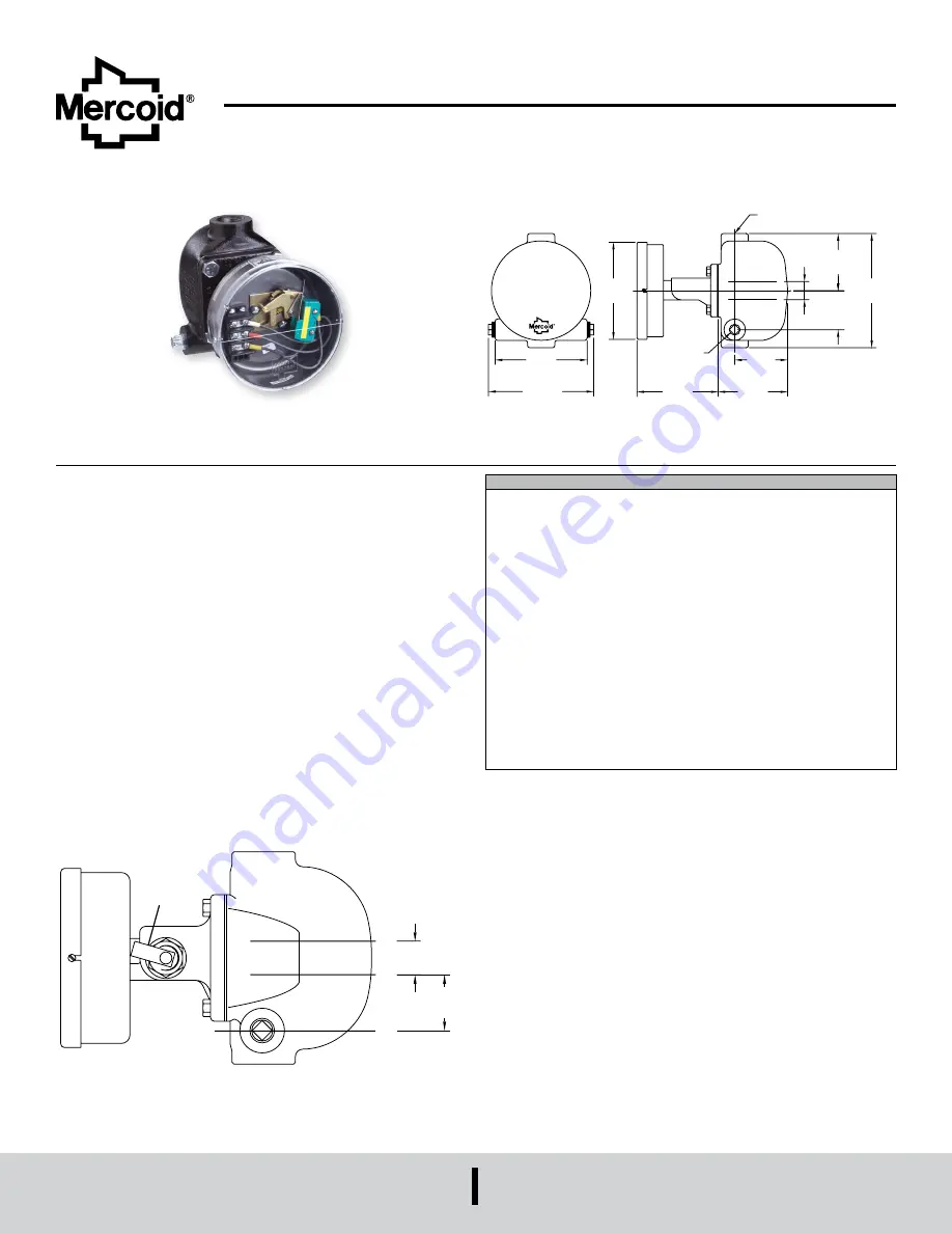 Mercoid 123 Series Скачать руководство пользователя страница 1