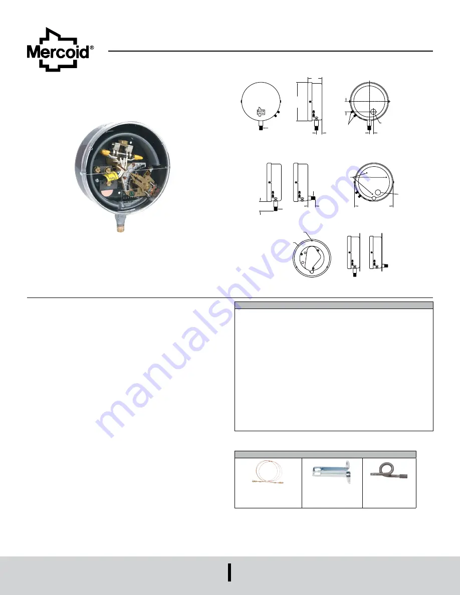 Mercoid D Series Specifications-Installation And Operating Instructions Download Page 1