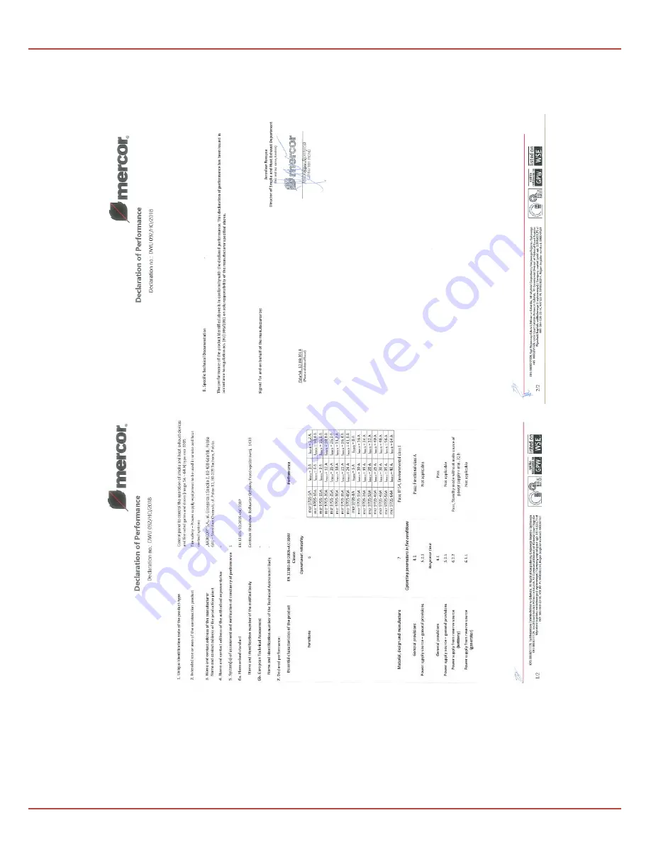 mercor mcr 9705 User Instruction Manual Download Page 23