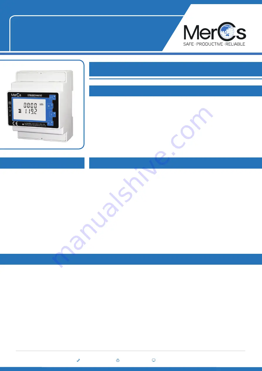 MerCs ME-PM-M4-5 Скачать руководство пользователя страница 1