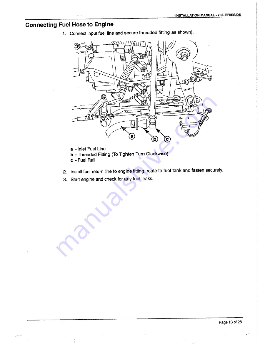 Mercury 2.5L-EFI Installation Manual Download Page 14