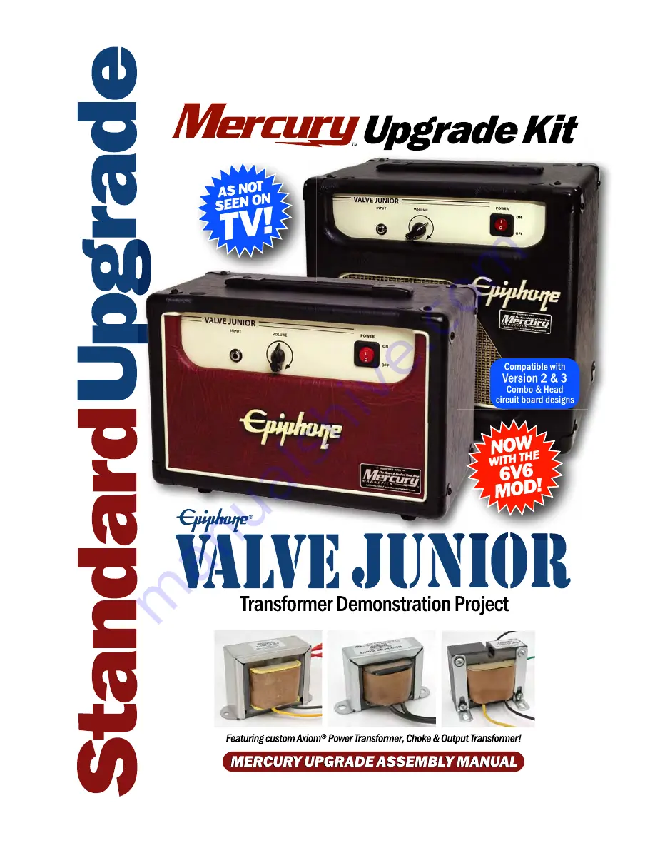 Mercury Epiphone Valve Junior Assembly Manual Download Page 1