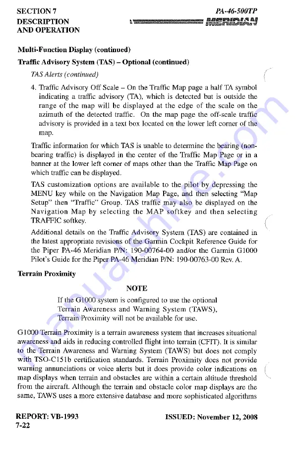 Meridian PA-46-500TP Pilot Operating Handbook Download Page 436