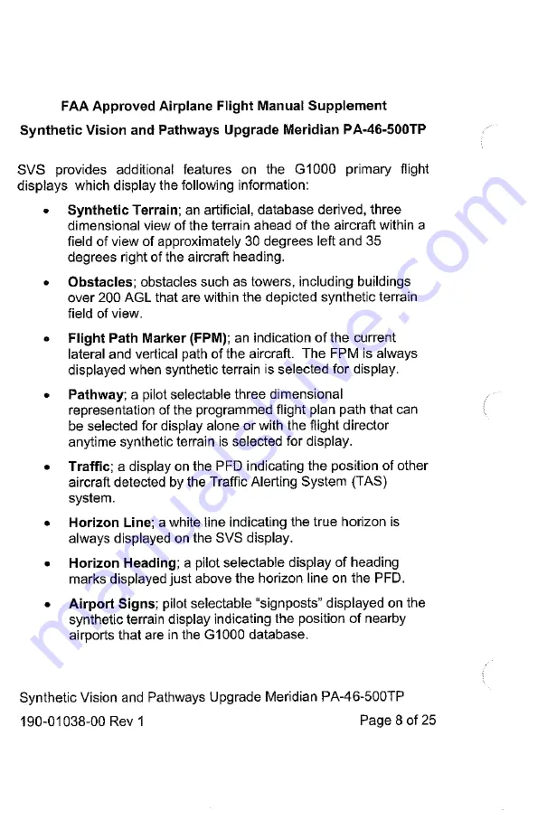 Meridian PA-46-500TP Pilot Operating Handbook Download Page 592