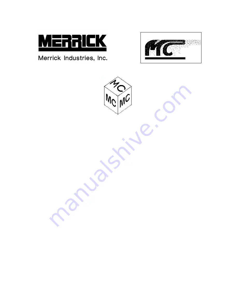 MERRICK MC3 Operation And Maintenance Manual Download Page 1