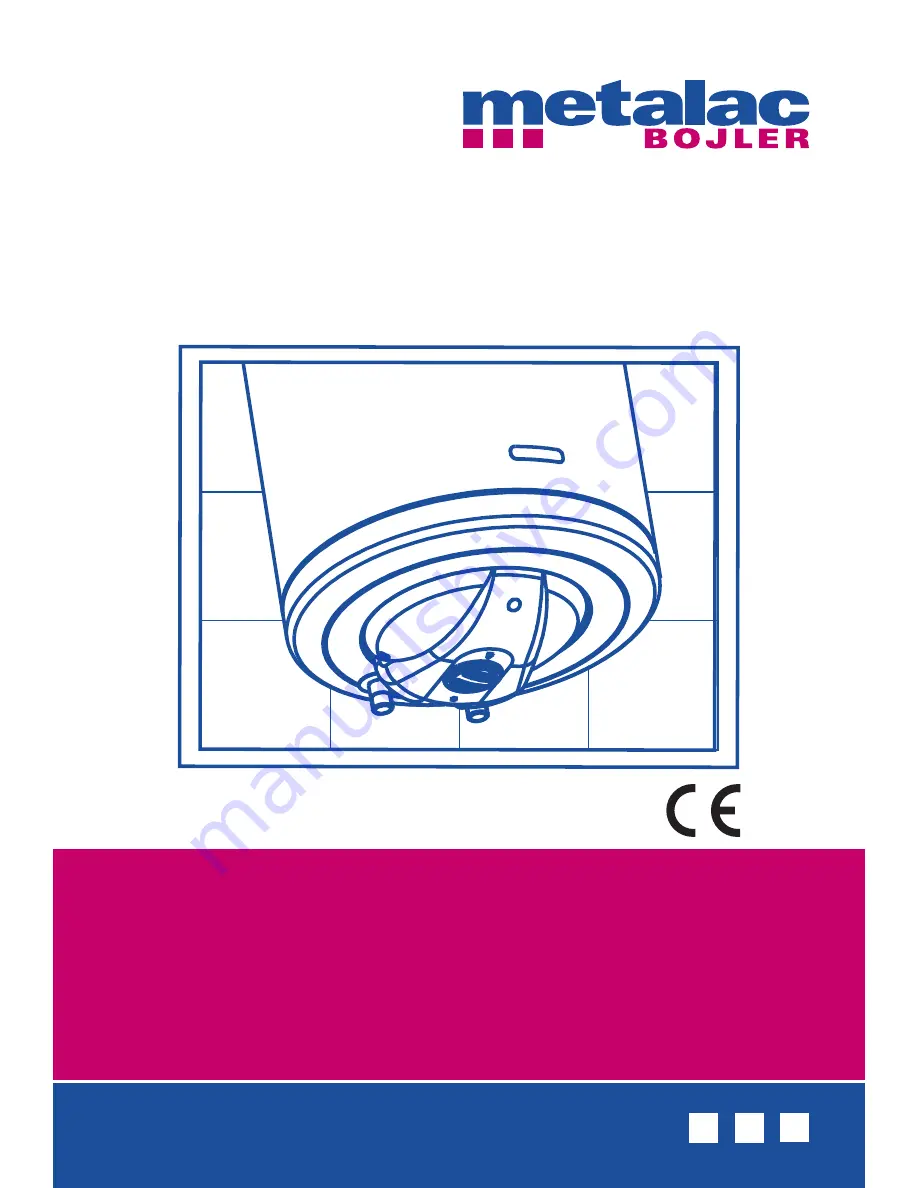 Metalac Bojler Praktik MB 100 Instructions For Installation, Use And Maintenance Manual Download Page 1