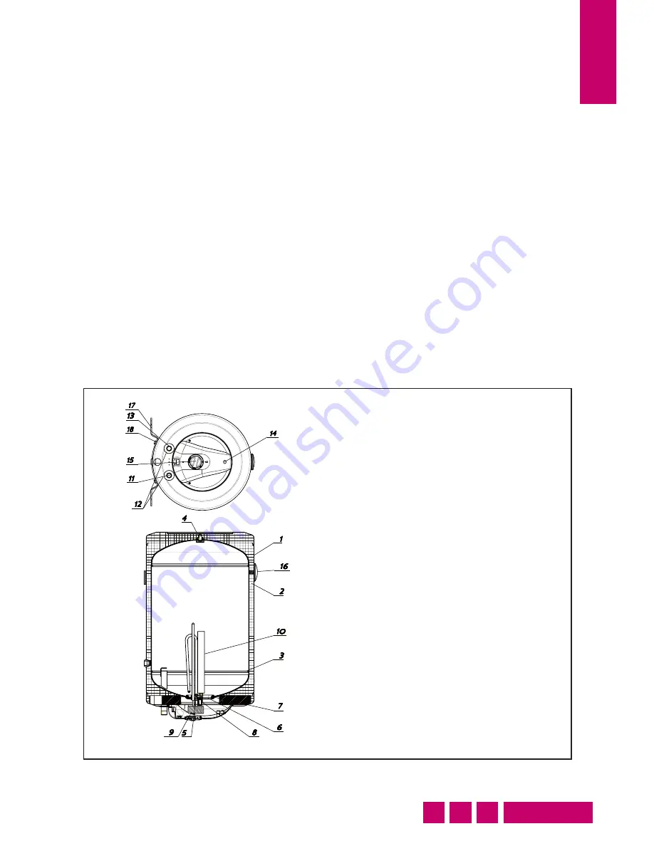 Metalac Bojler Praktik MB 100 Instructions For Installation, Use And Maintenance Manual Download Page 3