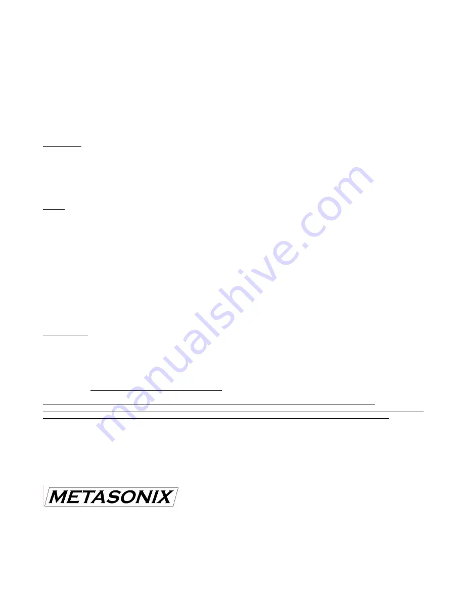 METASONIX RK1 NoiseDrum Скачать руководство пользователя страница 2