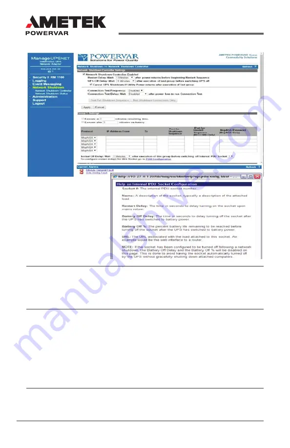 Metek Powervar Security II Series Manual Download Page 110