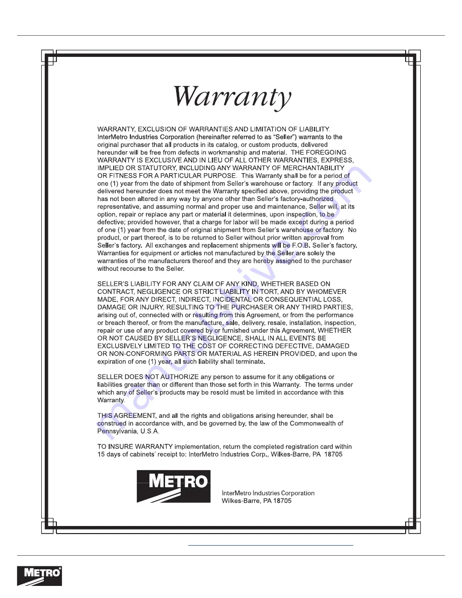 Metro DataVac C5T-5FXSLIDE Instructions For Use Manual Download Page 22