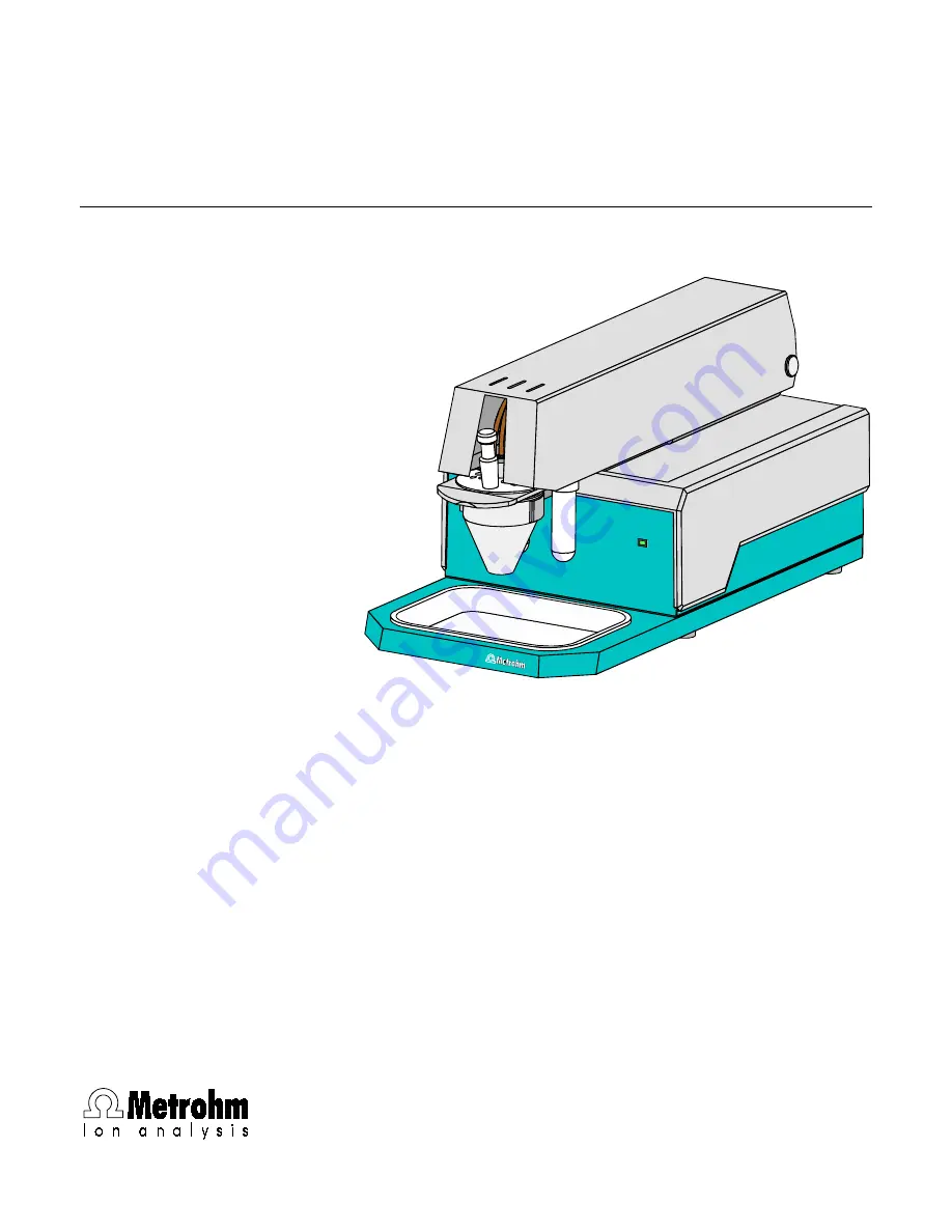 Metrohm 757 VA Computrace Hardware Manual Download Page 1