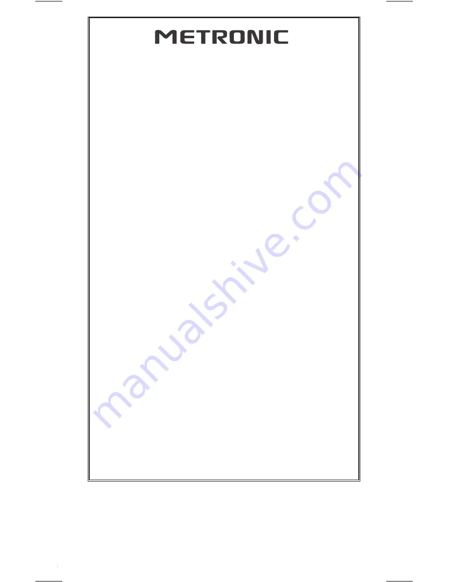 Metronic 477073 User Manual Download Page 15