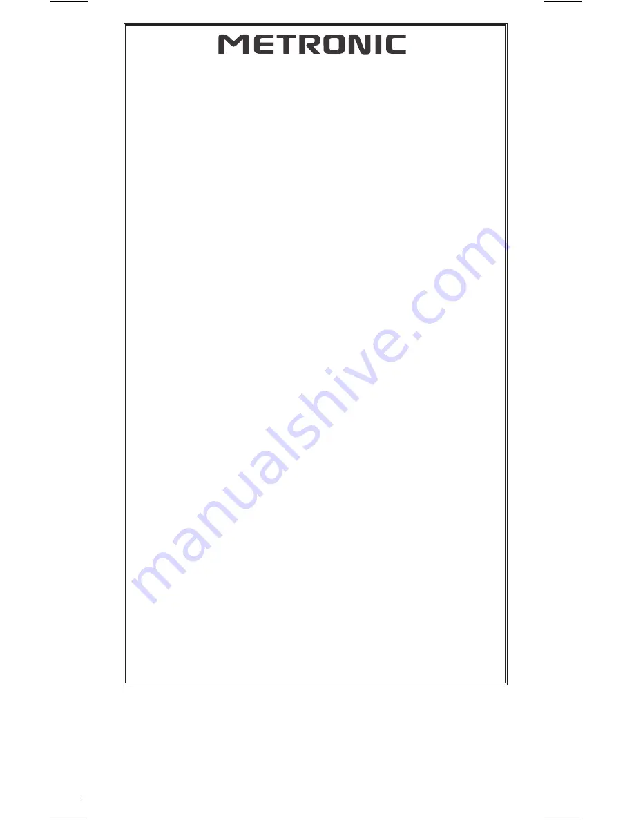 Metronic 477073 User Manual Download Page 35