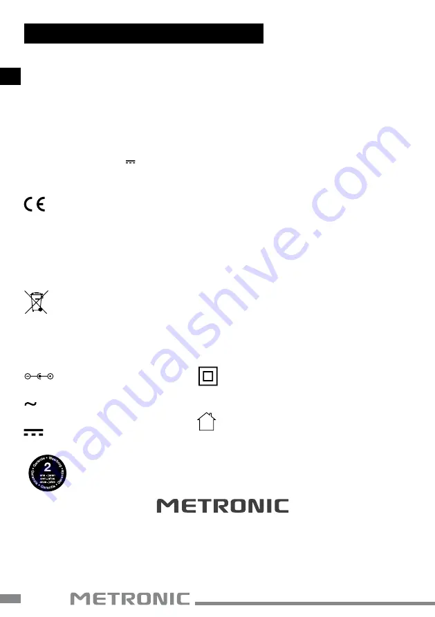 Metronic 477077 Скачать руководство пользователя страница 14