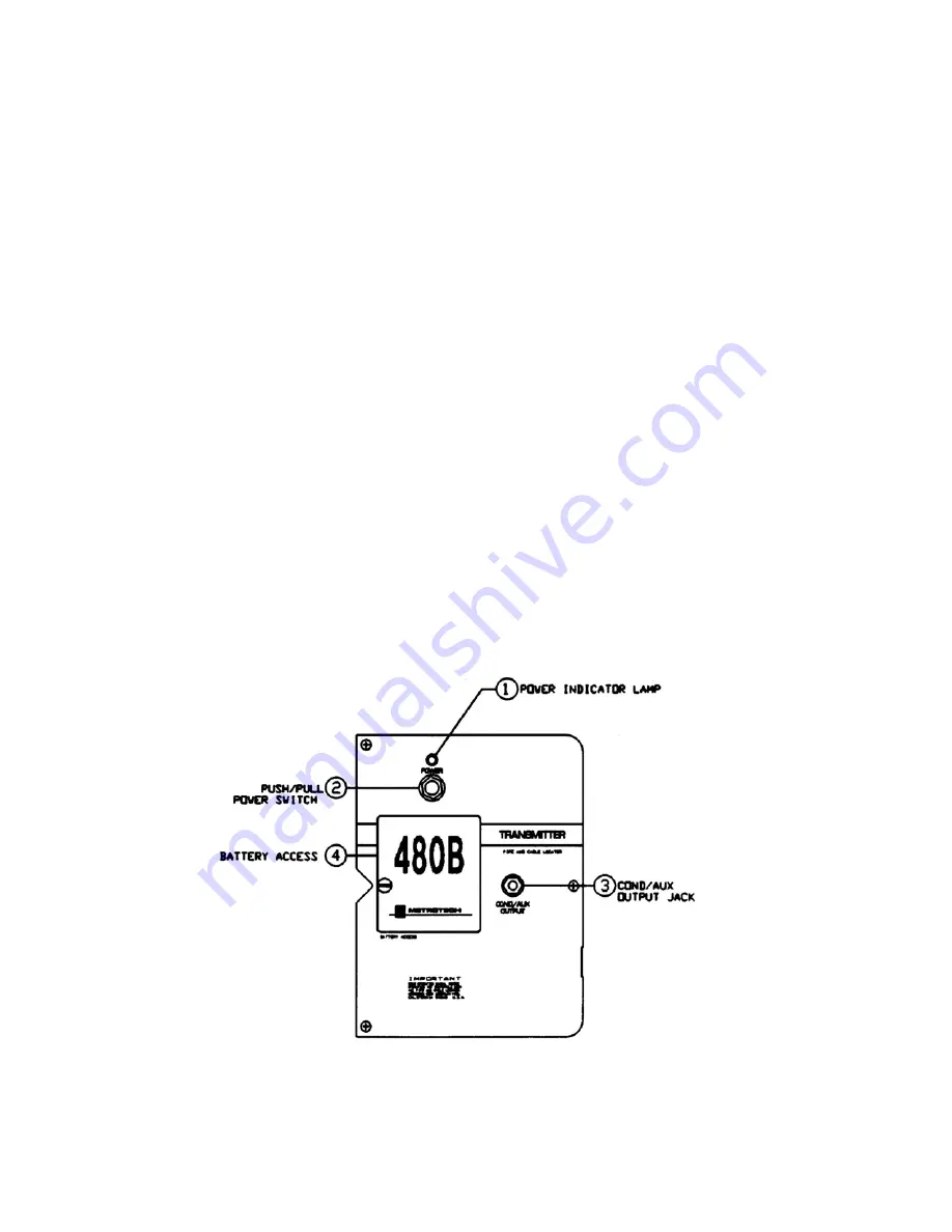 Metrotech 480B Operation Manual Download Page 8