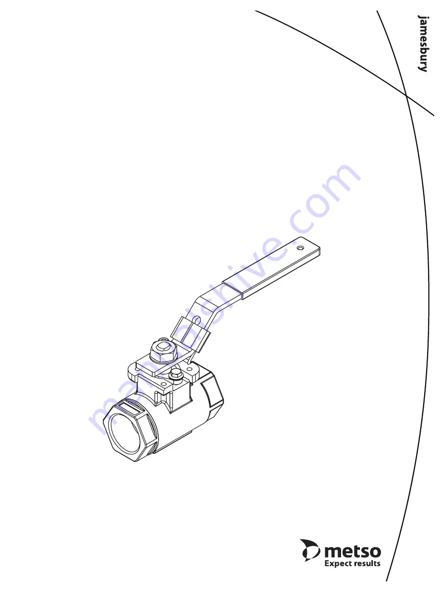 Metso jamesbury B Installation Maintenance And Operating Instructions Download Page 1