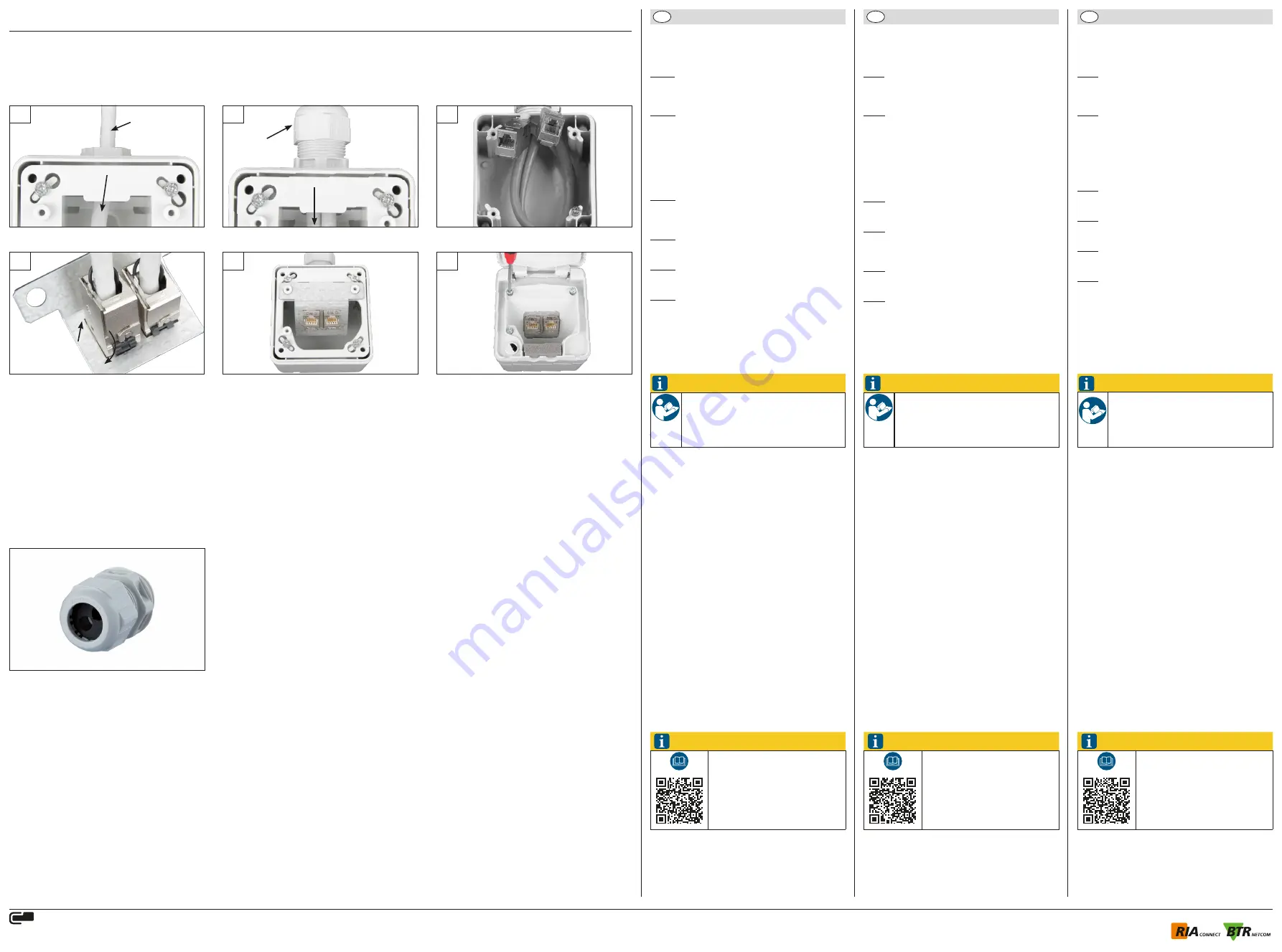 Metz Connect IP44SG Mounting Note For The Installer Download Page 2