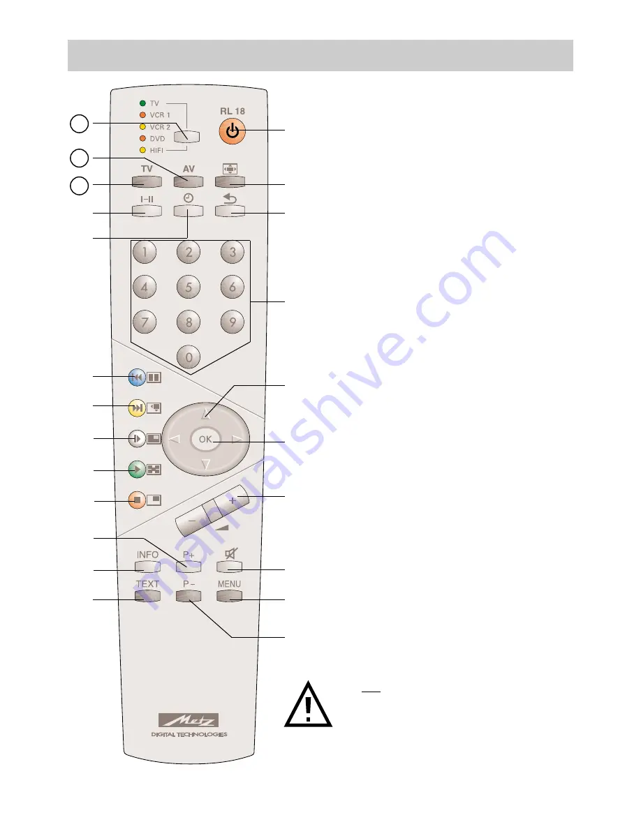 Metz 30TL55 Operating Instructions Manual Download Page 6