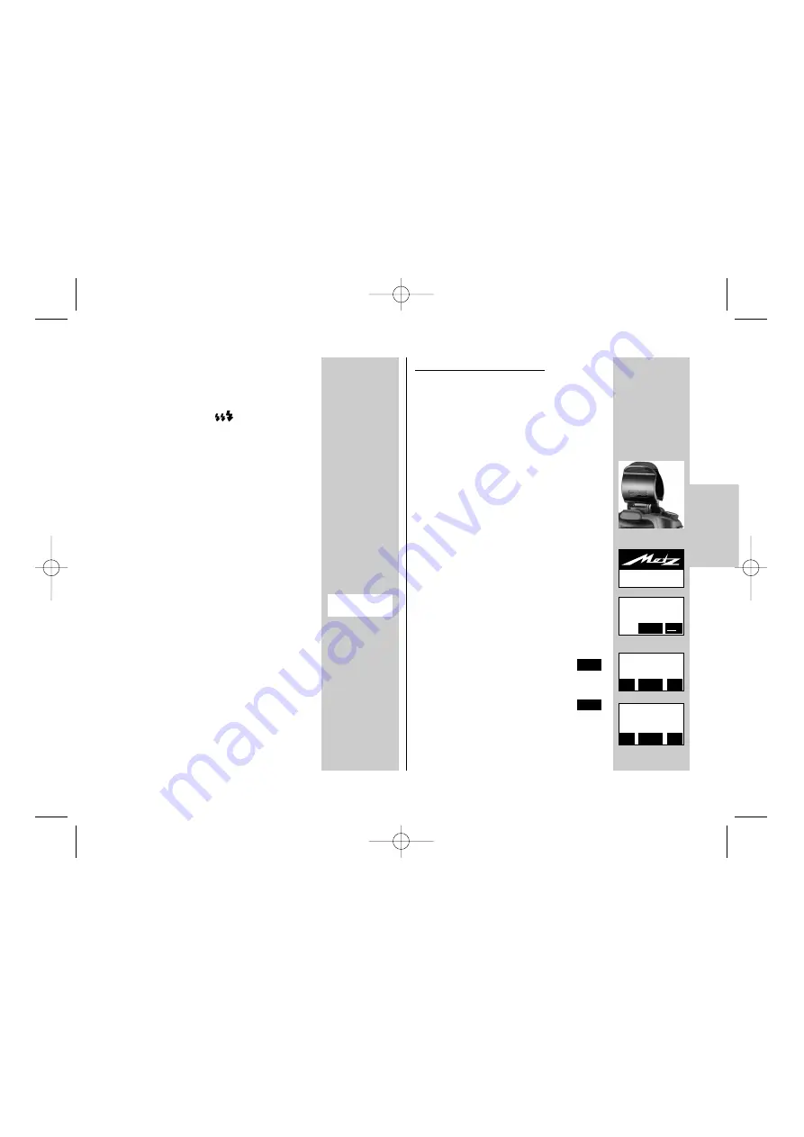 Metz 58 AF-1 P Operating Instructions Manual Download Page 55