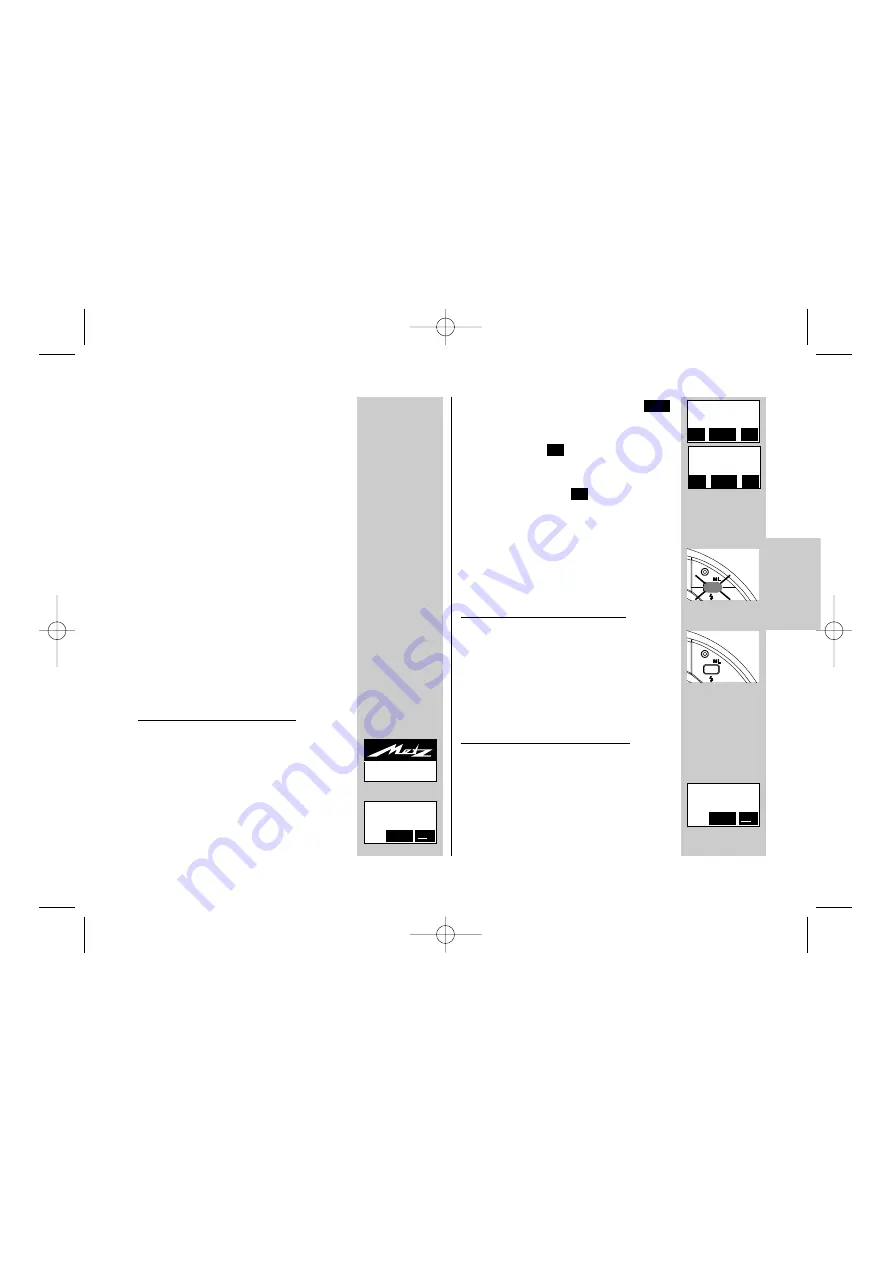 Metz 58 AF-1 P Operating Instructions Manual Download Page 61