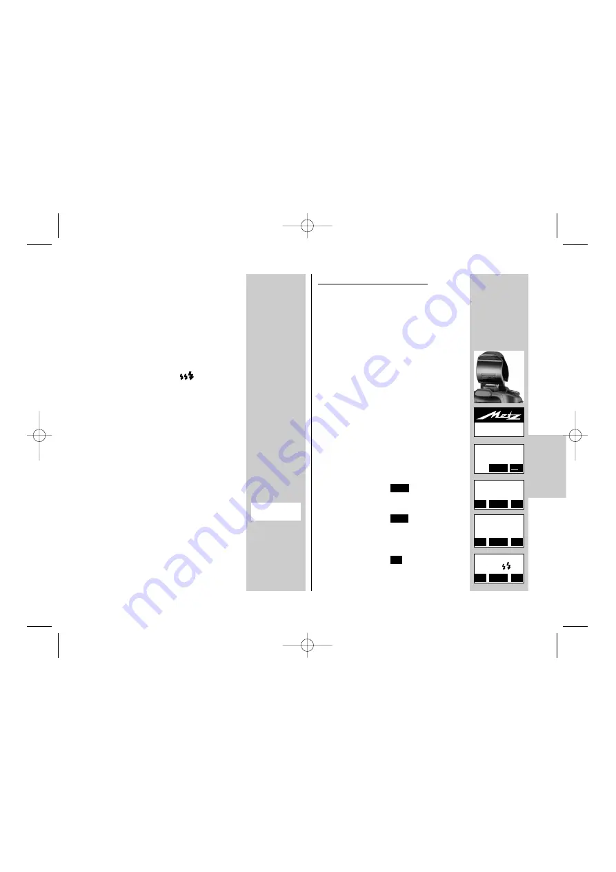 Metz 58 AF-1 P Operating Instructions Manual Download Page 77