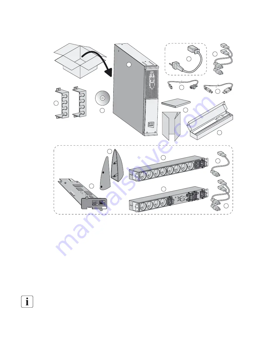 MGE UPS Systems Evolution 2000 RT 2U Installation And User Manual Download Page 8