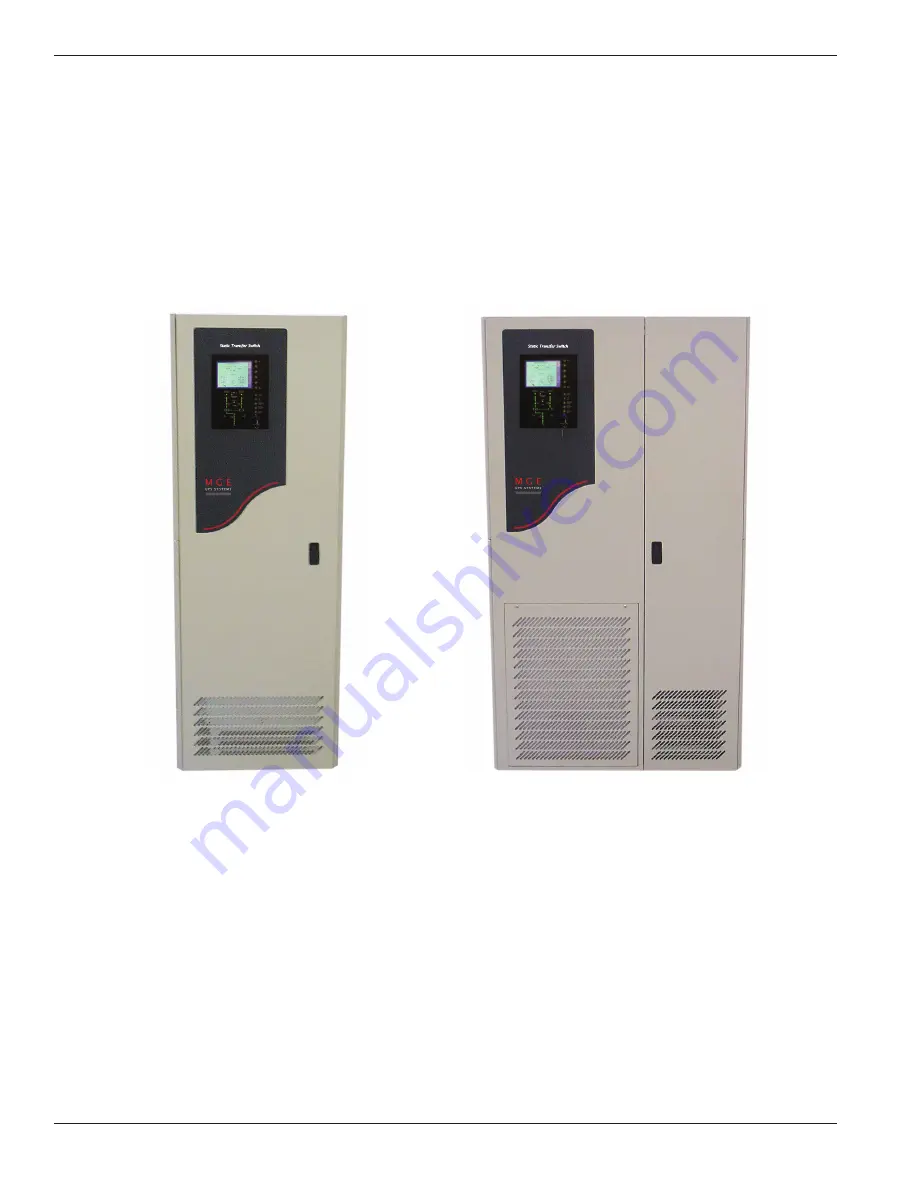 MGE UPS Systems STS 400A Installation And User Manual Download Page 18