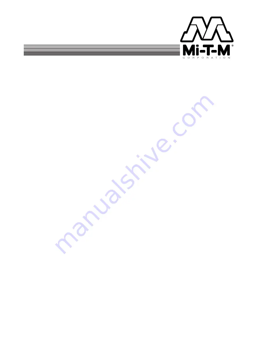 Mi-T-M HSP-2003-OMGH Operator'S Manual Download Page 24