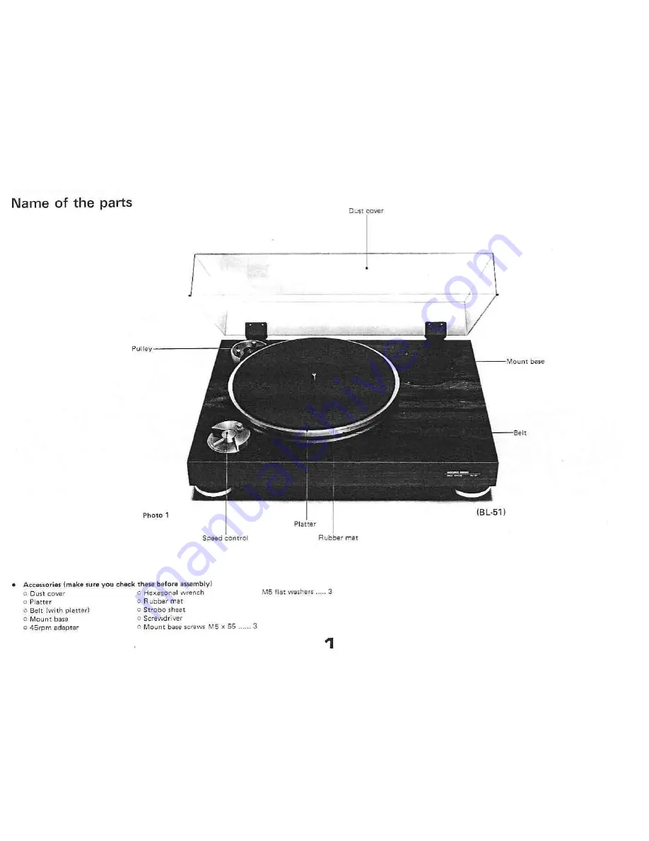 Micro Seiki BL-51 Скачать руководство пользователя страница 2