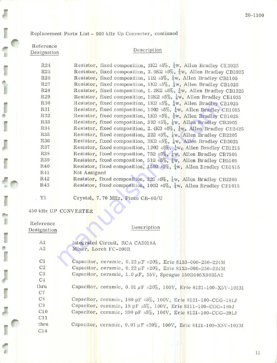 Microdyne 20-1100 Series Instruction Booklet Download Page 12