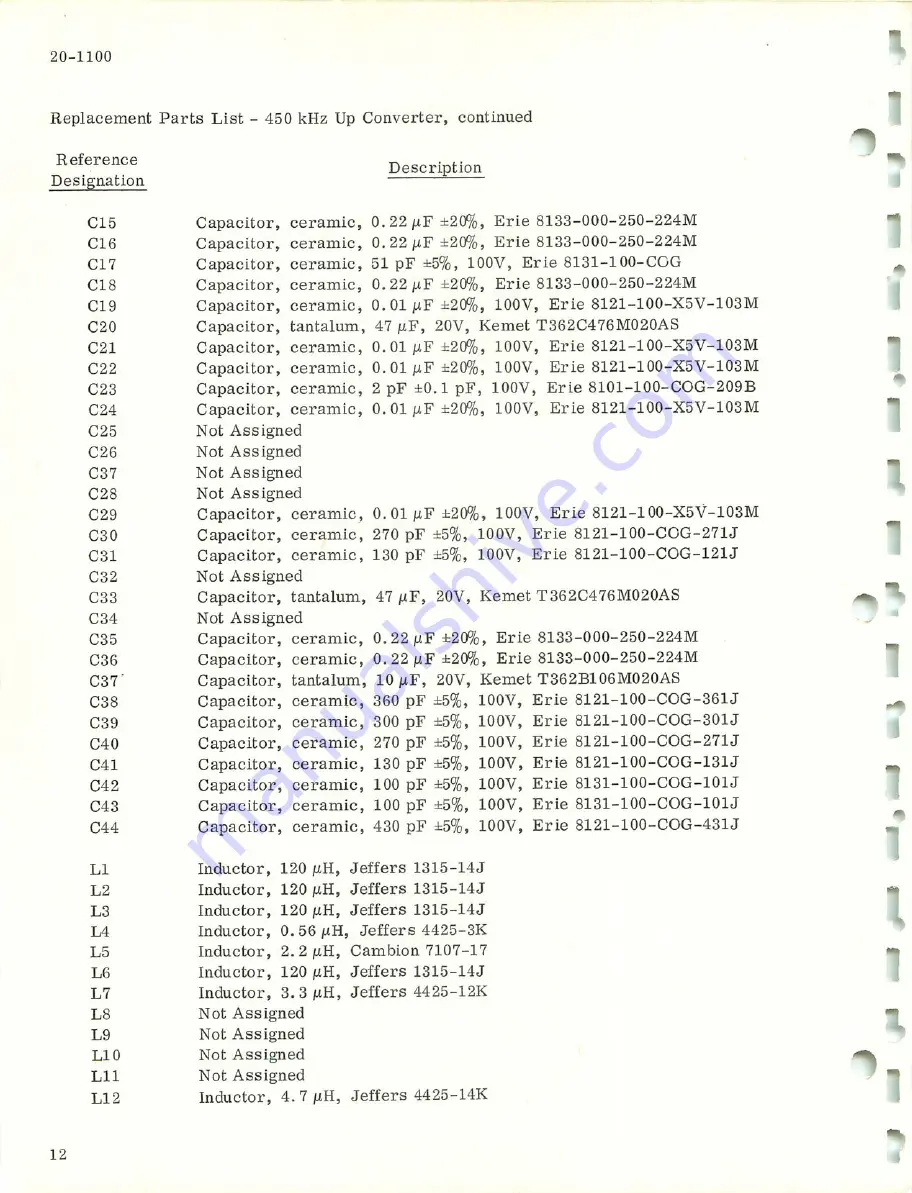 Microdyne 20-1100 Series Instruction Booklet Download Page 13