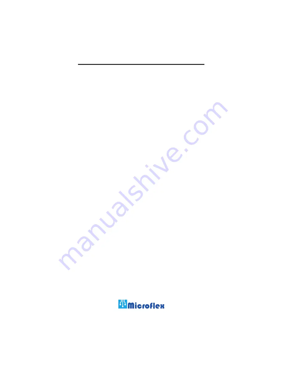 Microflex 101-0028 Operation Manual Download Page 8