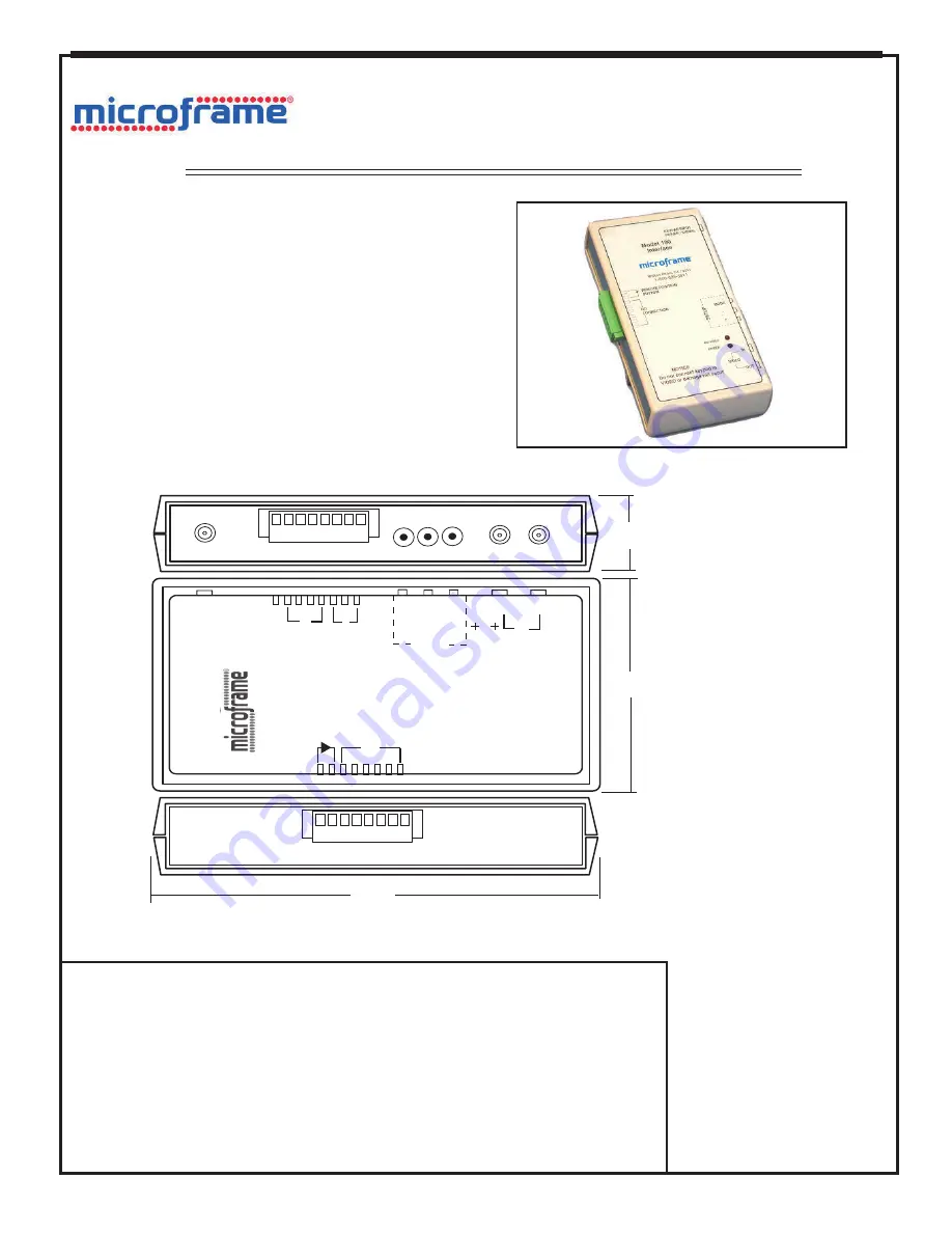 Microframe Corporation 190 Operating Manual Download Page 5