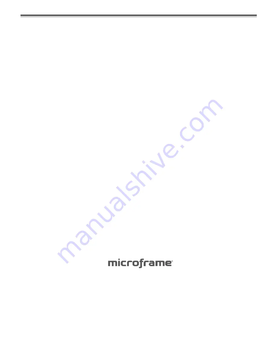 Microframe Corporation 3500 series Operating Manual Download Page 21