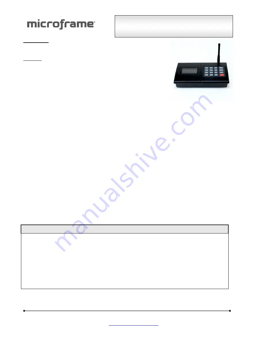 Microframe Corporation Visual-Pager 3430 Manual Download Page 18