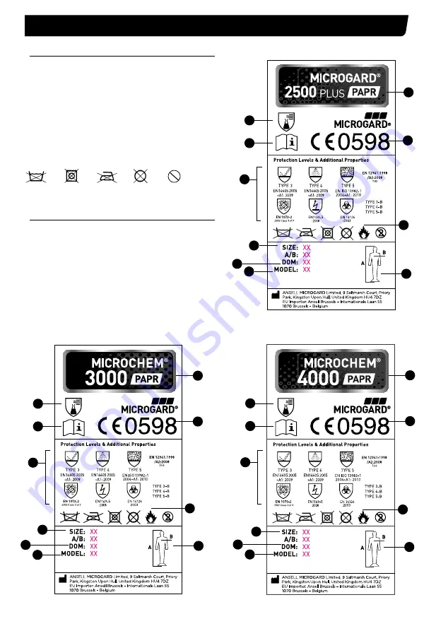 Microgard 2500 PLUS PAPR Скачать руководство пользователя страница 78