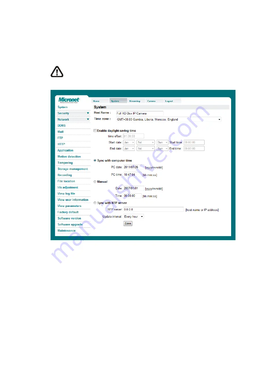 MicroNet SP5582HTM User Manual Download Page 25