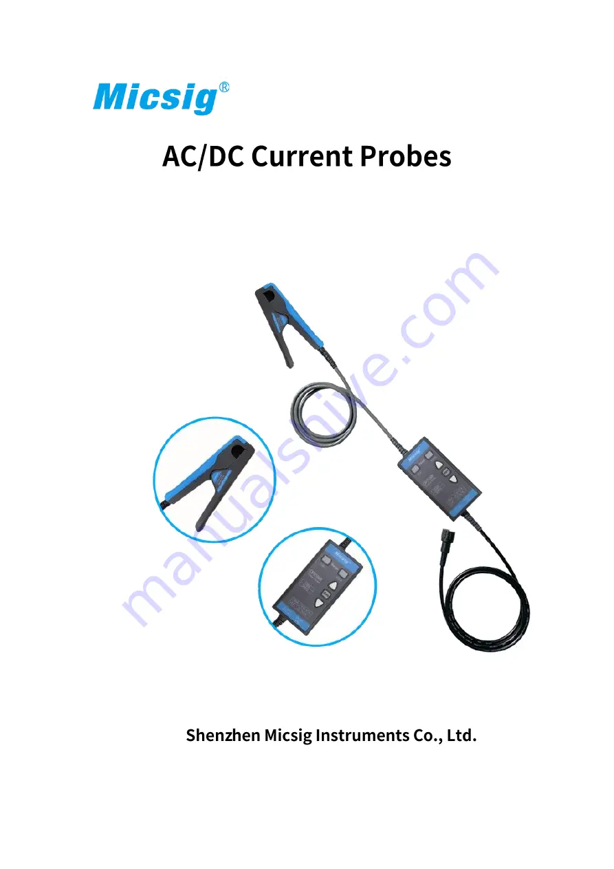 Micsig CP2100A Скачать руководство пользователя страница 1