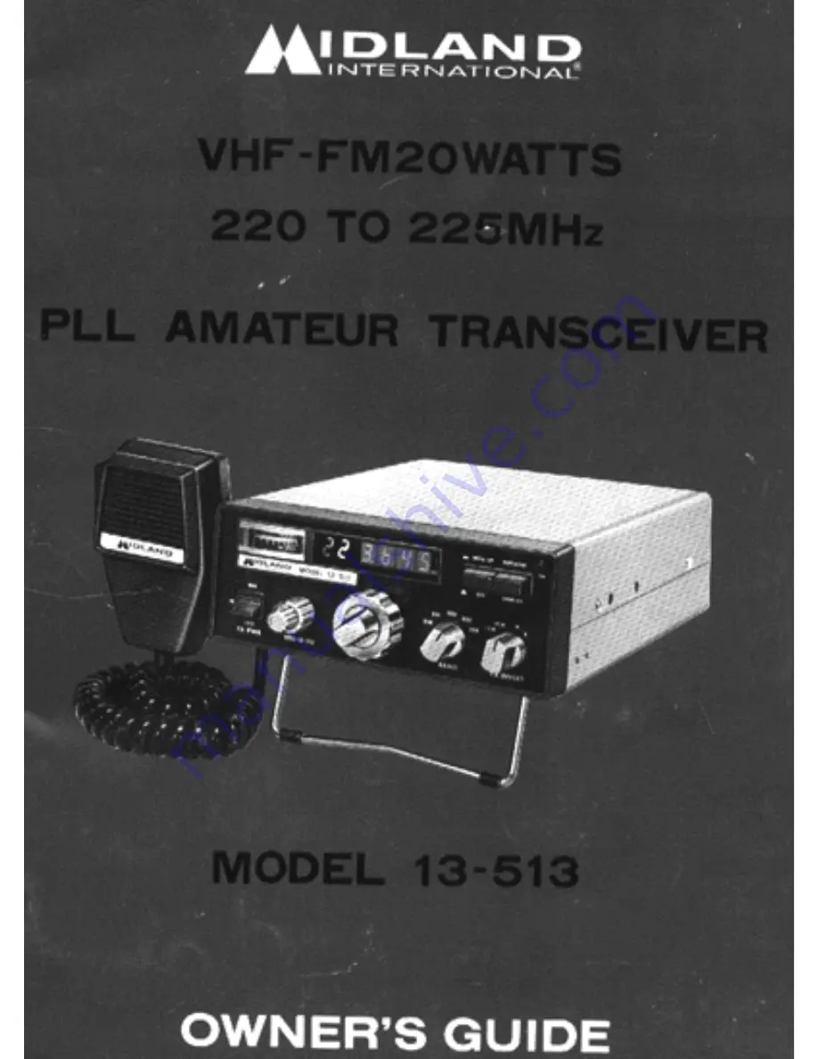 Midland 13-513 Скачать руководство пользователя страница 1