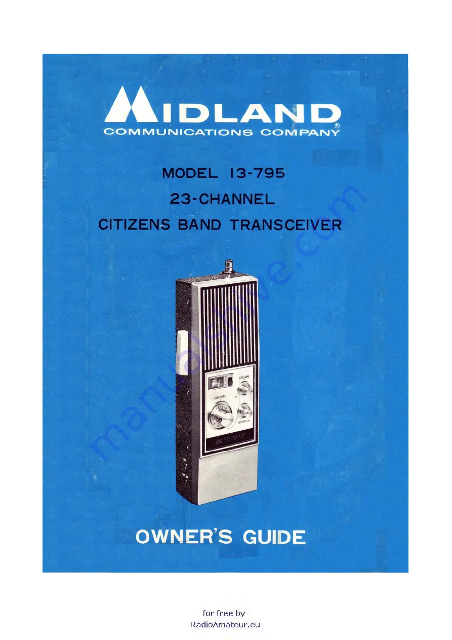 Midland 13-795 Owner'S Manual Download Page 1