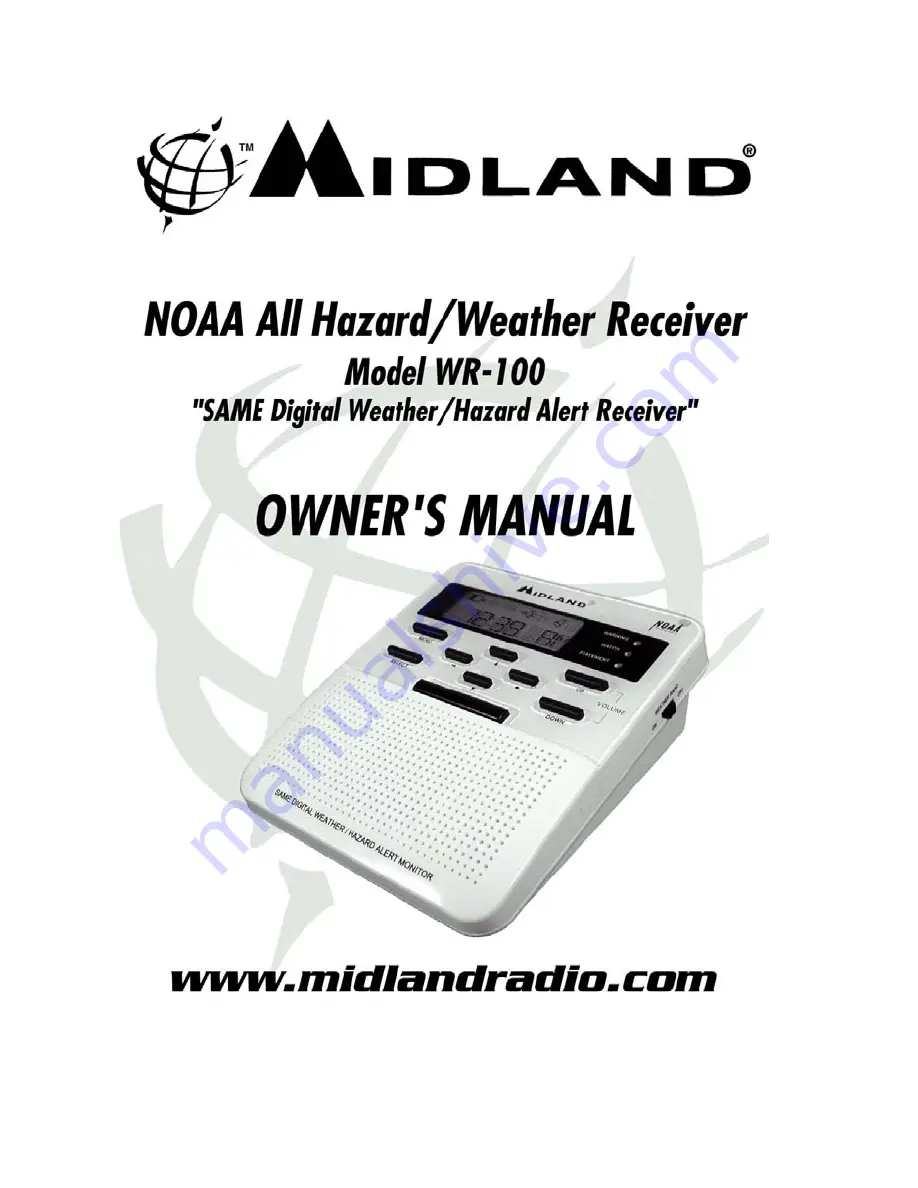 Midland WR-100 Owner'S Manual Download Page 1