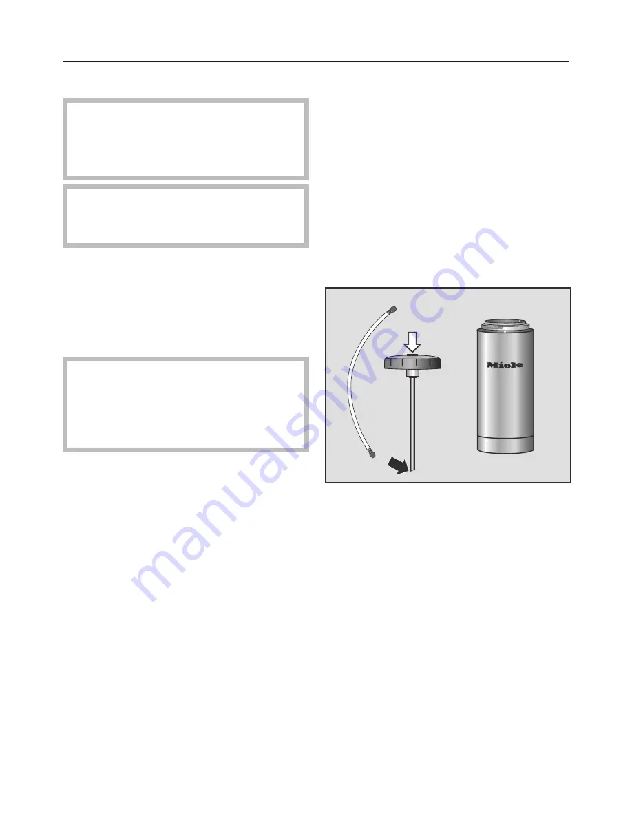 Miele CM 6110 Operating Instructions Manual Download Page 31