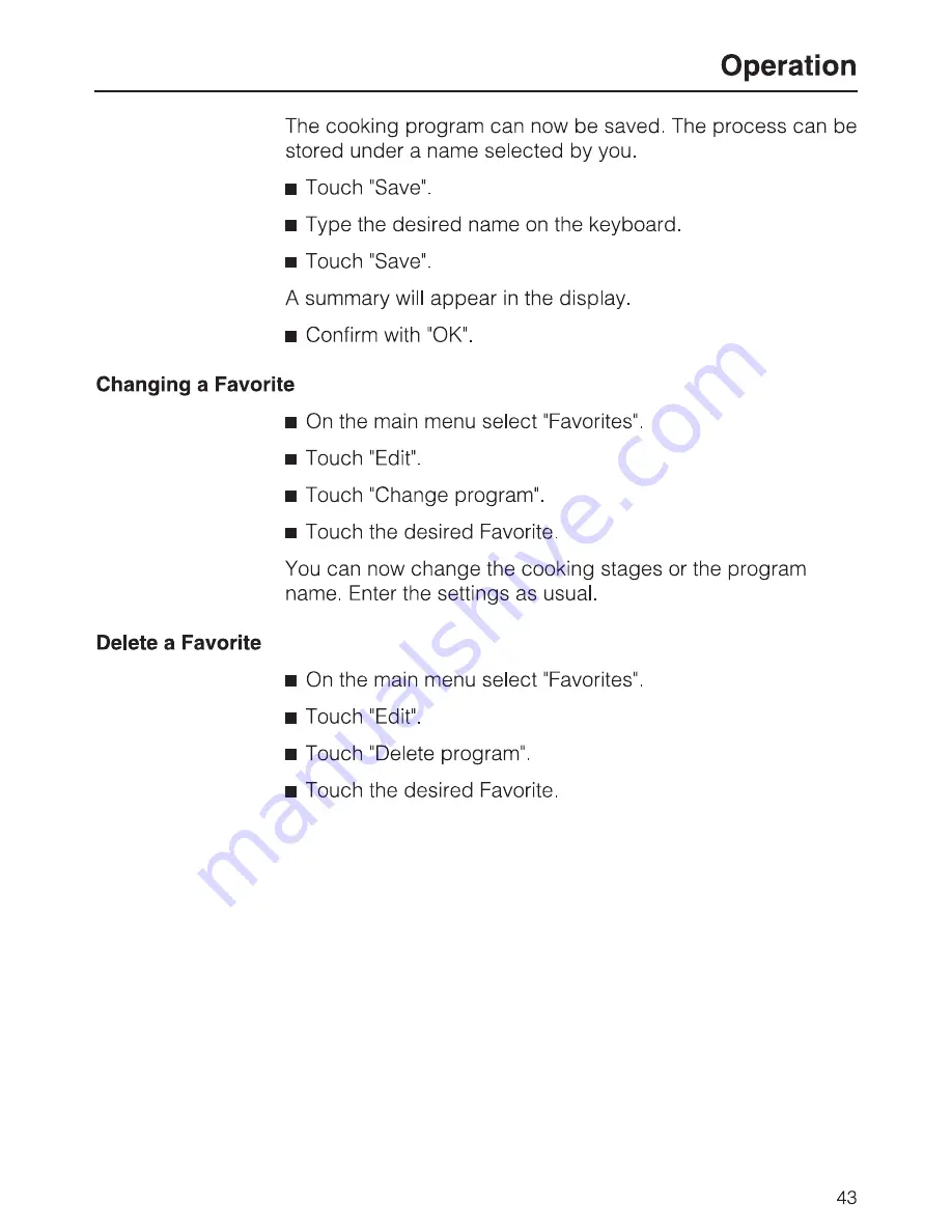 Miele DGC6700XL Operating And Installation Instructions Download Page 43