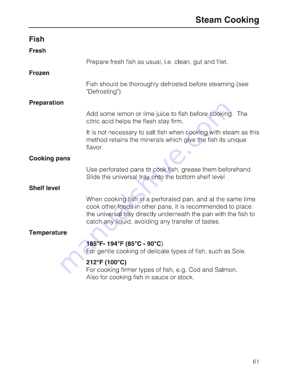 Miele DGC6700XL Operating And Installation Instructions Download Page 61