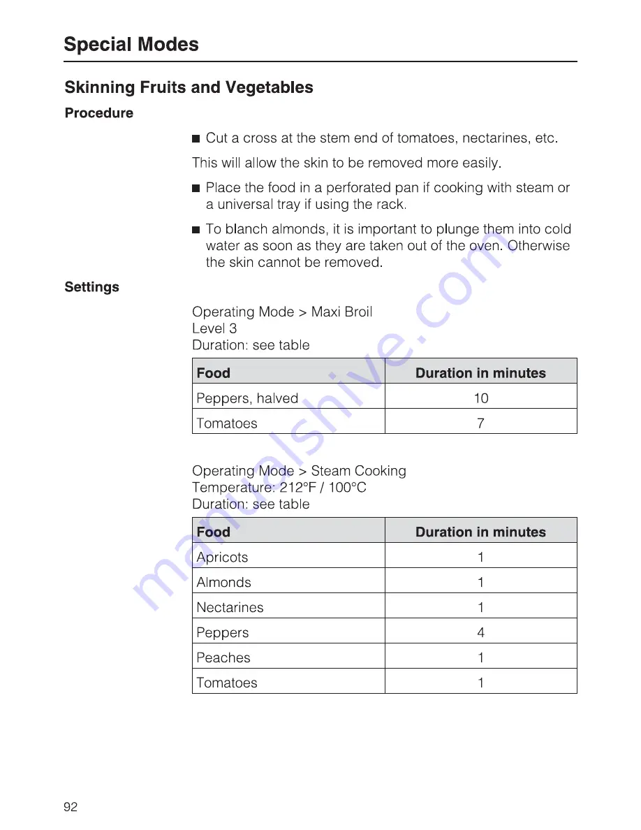 Miele DGC6700XL Operating And Installation Instructions Download Page 92